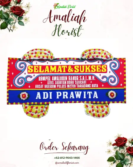 Papan Bunga Ucapan Selamat Cikareo