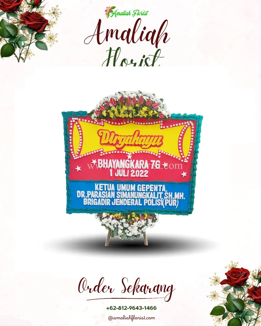 Papan Bunga HUT Ulang Tahun Cikareo